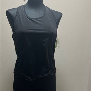 Black Sleeveless Athletic Top